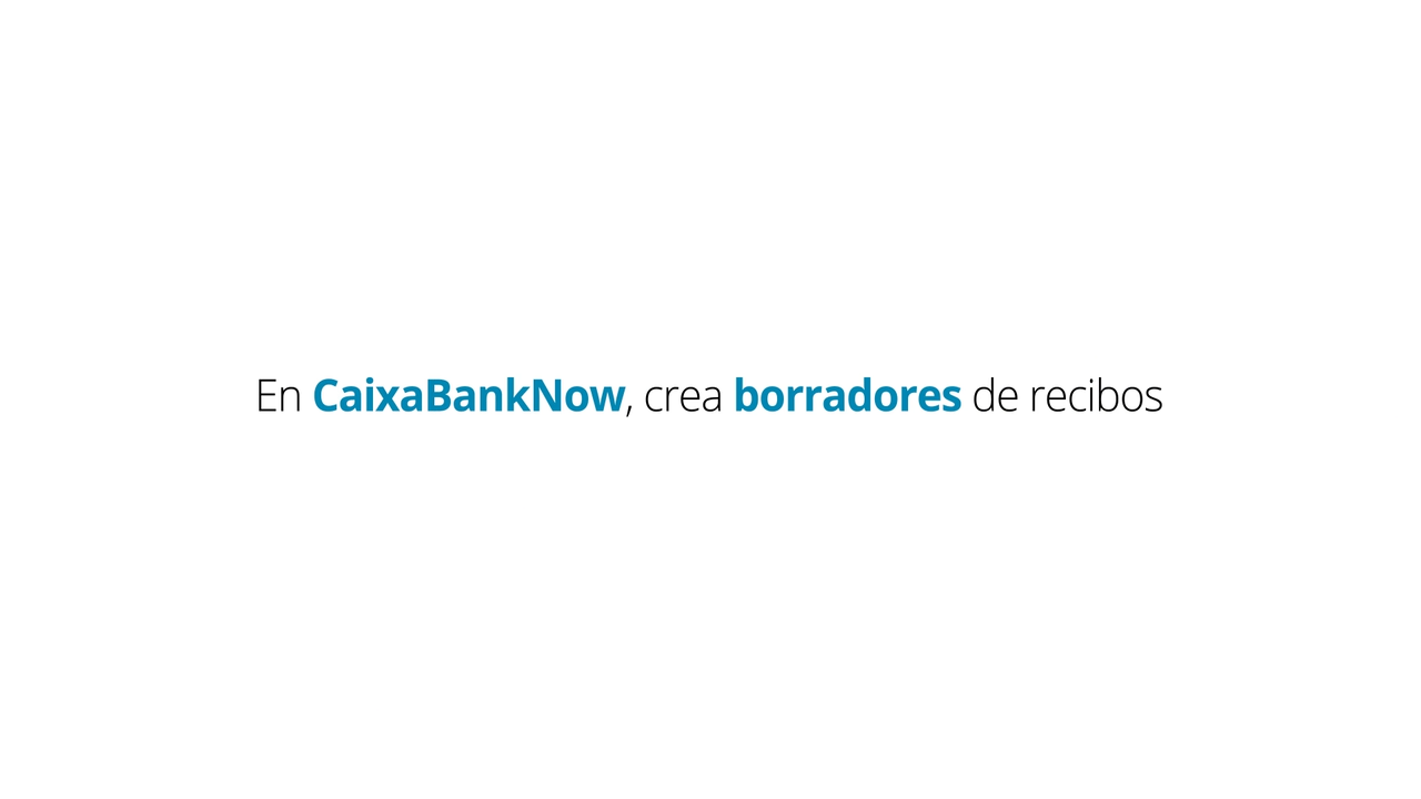 Crear borrador de recibos