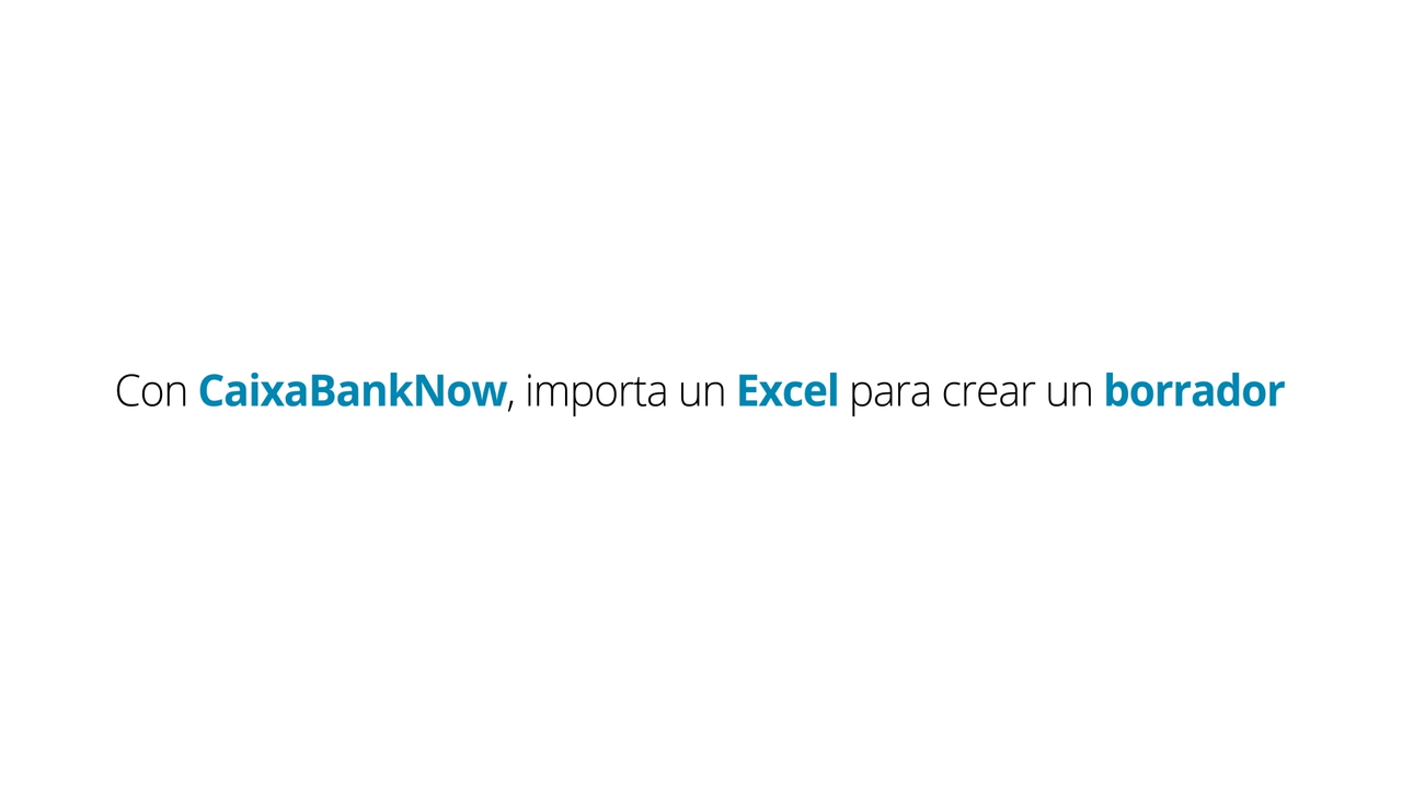 Importar Excel para crear borrador