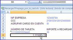 Excel Situación incorrecta (sin apóstrofe)